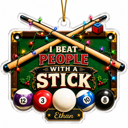 Custom Name Billiards Christmas Lights Acrylic