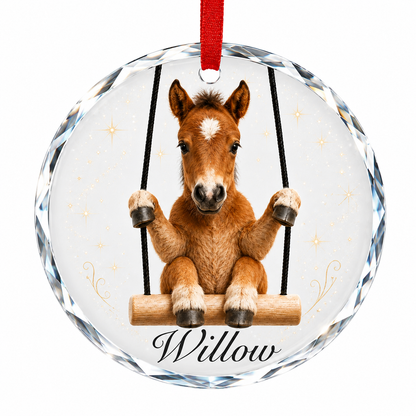 Animal Glass Ornament Horse