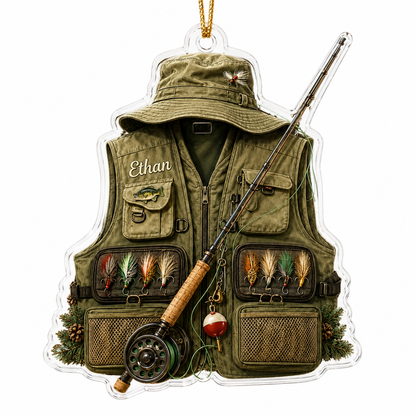 Personalized Fishing Vest Acrylic