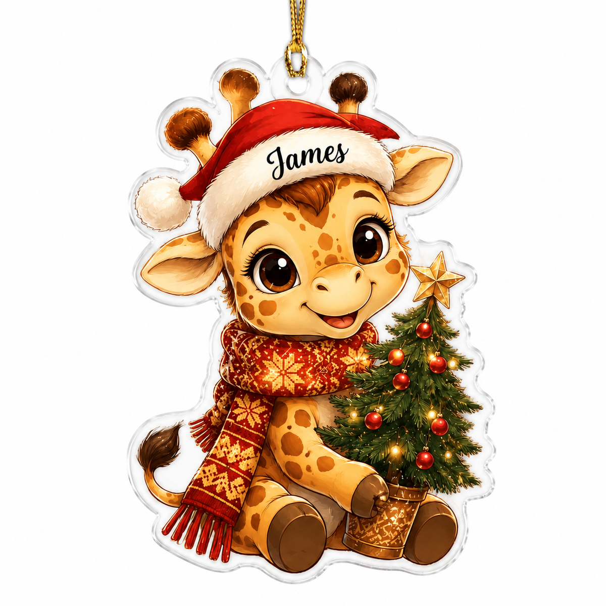 Animal Christmas Giraffe
