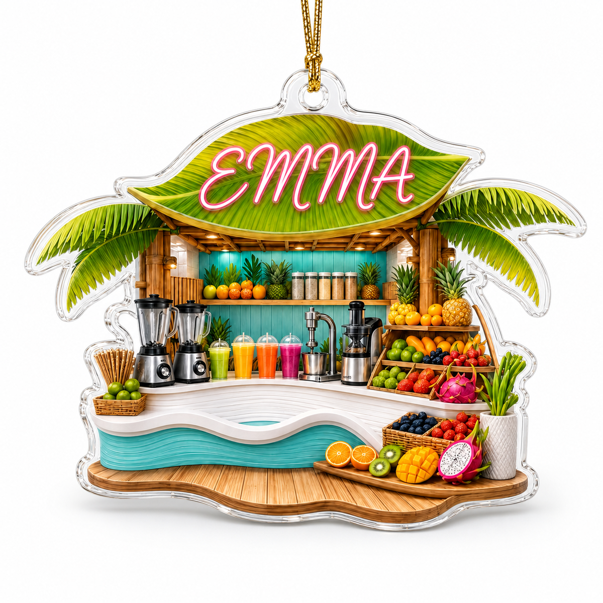 Food Lover Juice Smoothie Bar Ornament
