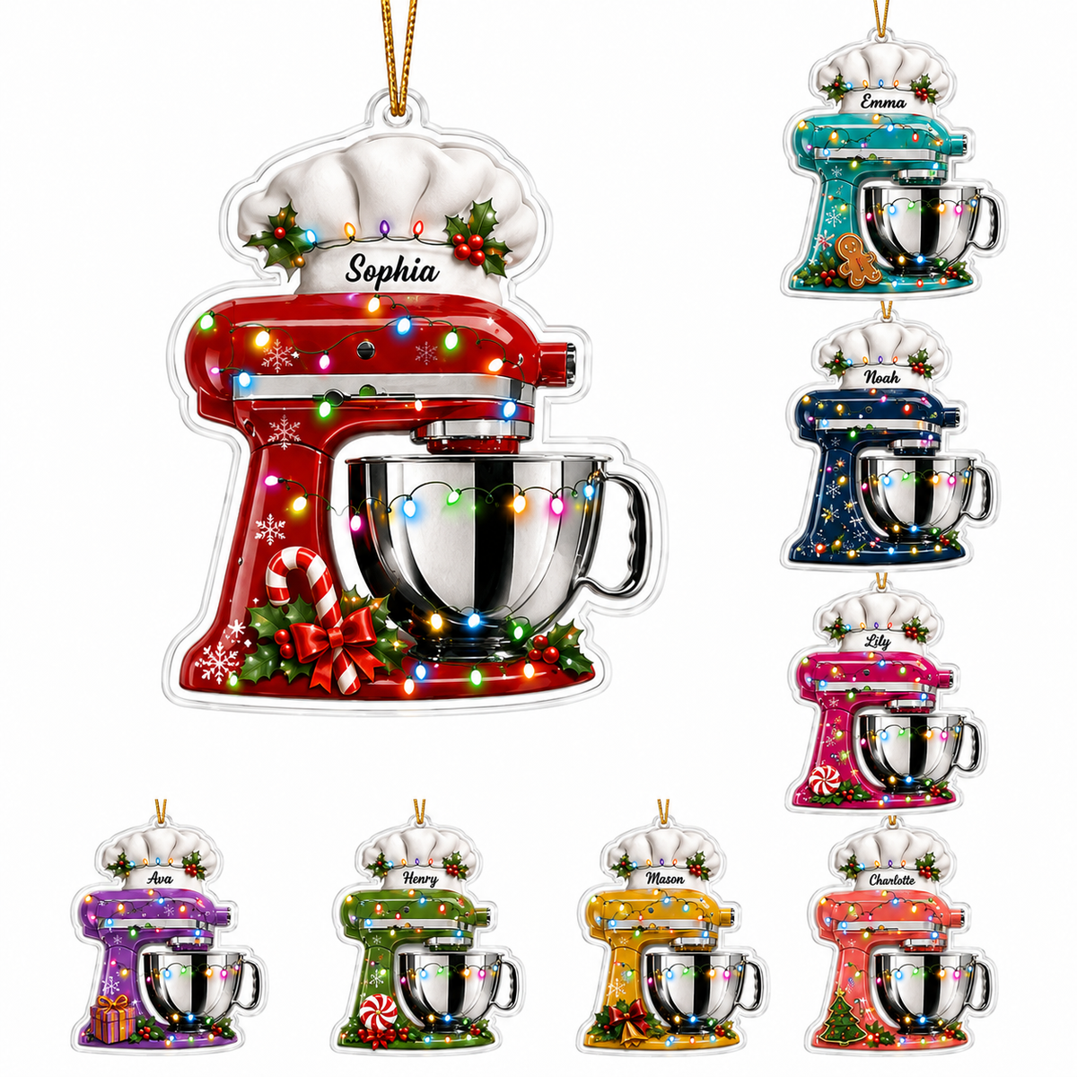 Personalized Kitchen Utensils Acrylic Diverse Dough Mixer