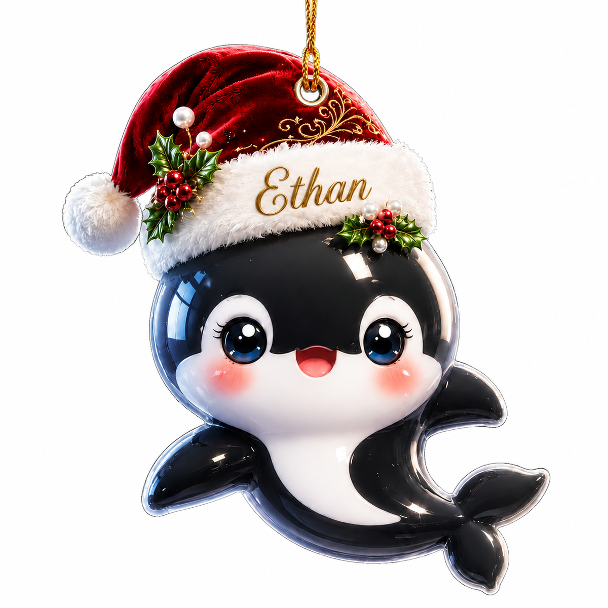 Animal With Santa Hat Orca