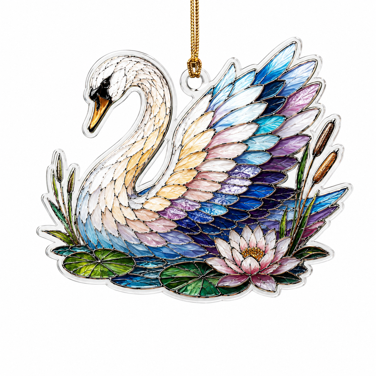 Bird With Flower Swan