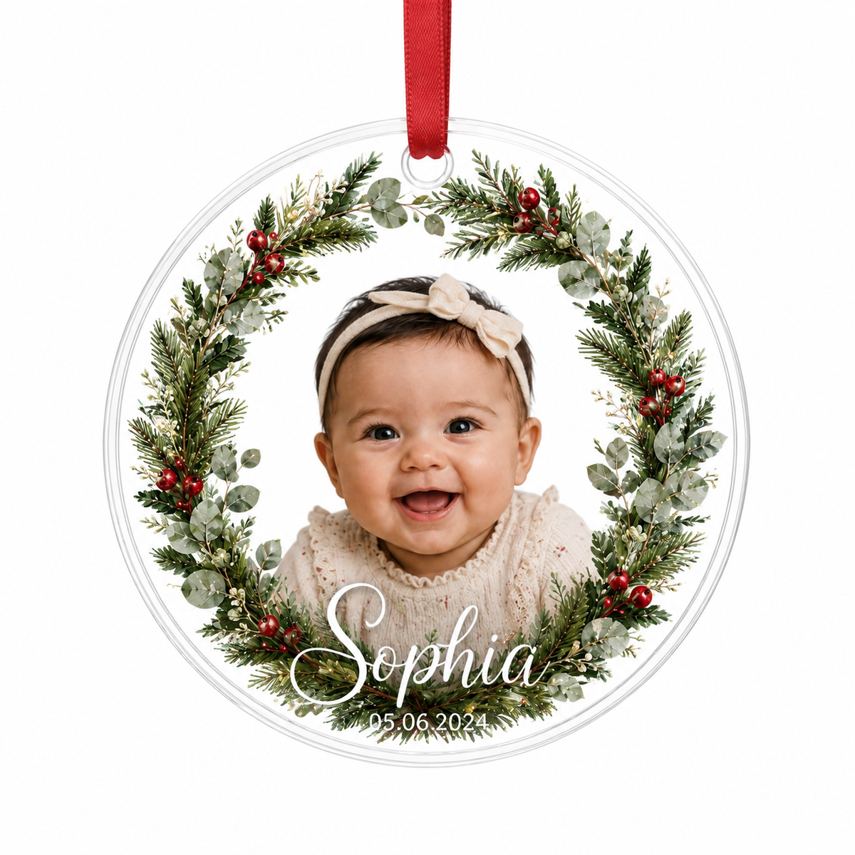 Baby Photo Wreath
