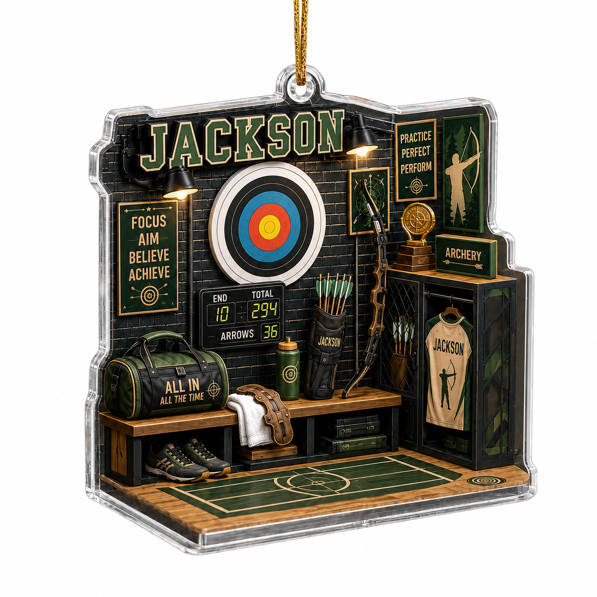 Sport Room Custome Name Acrylic Achery