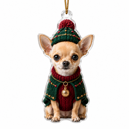 Dog Chrismast With Noel Sweater Chihuahua