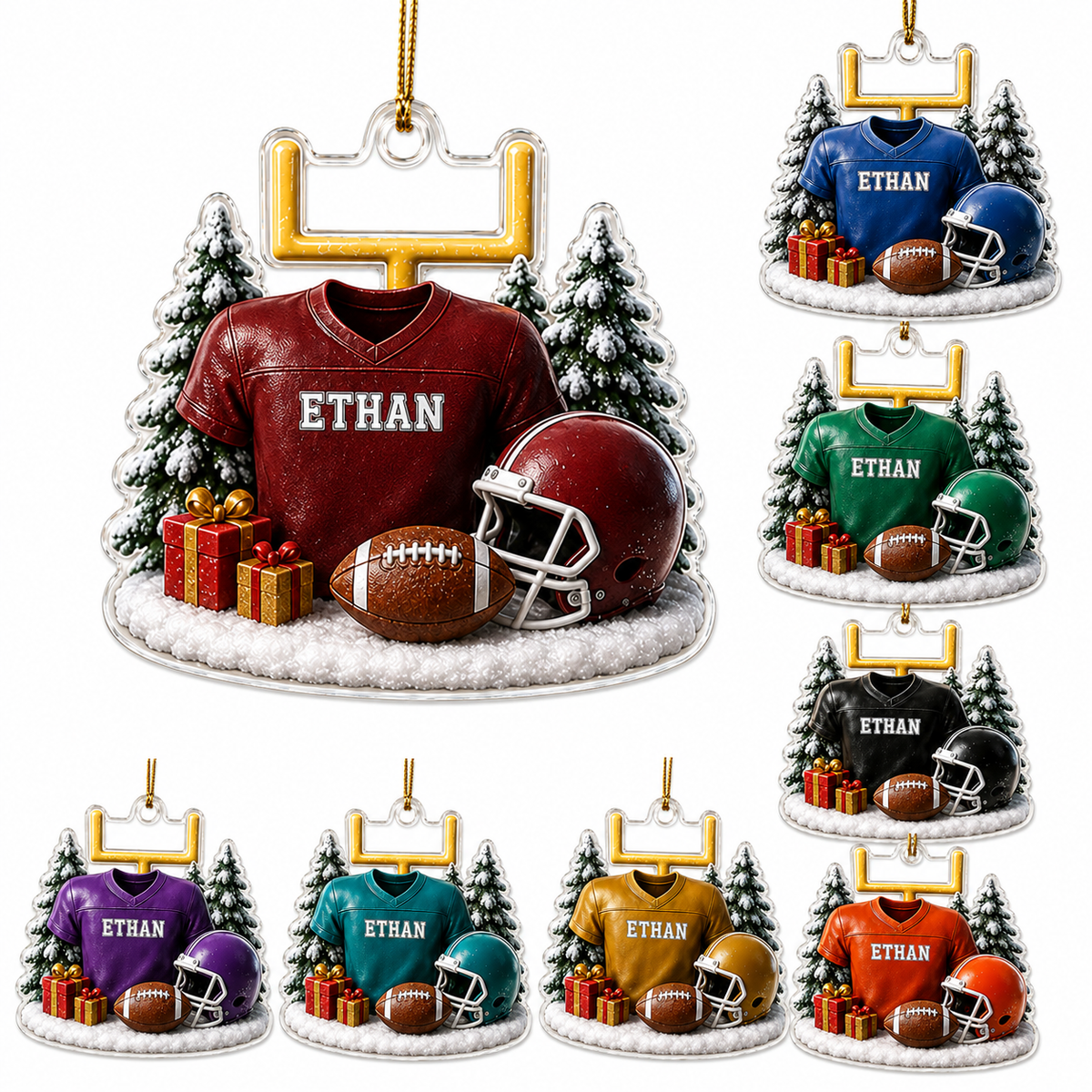 American Football Custome Name Acrylic Style 20