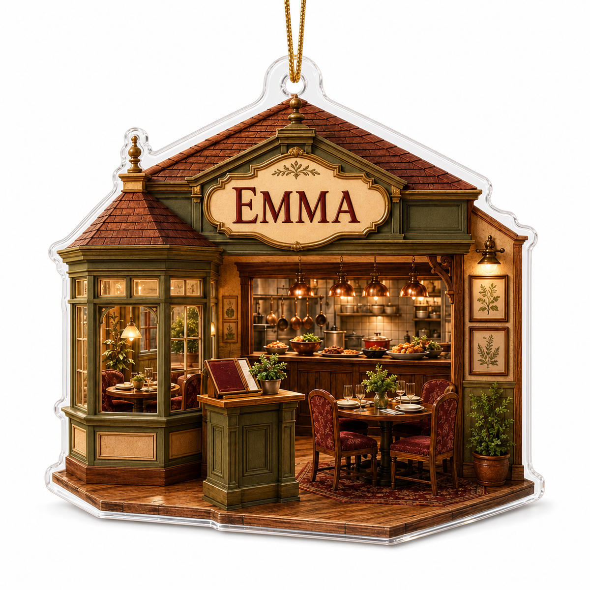 Food Lover Family-Owned Restaurant Ornament