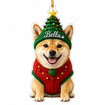 Custom Photo Dog Christmas Style 7