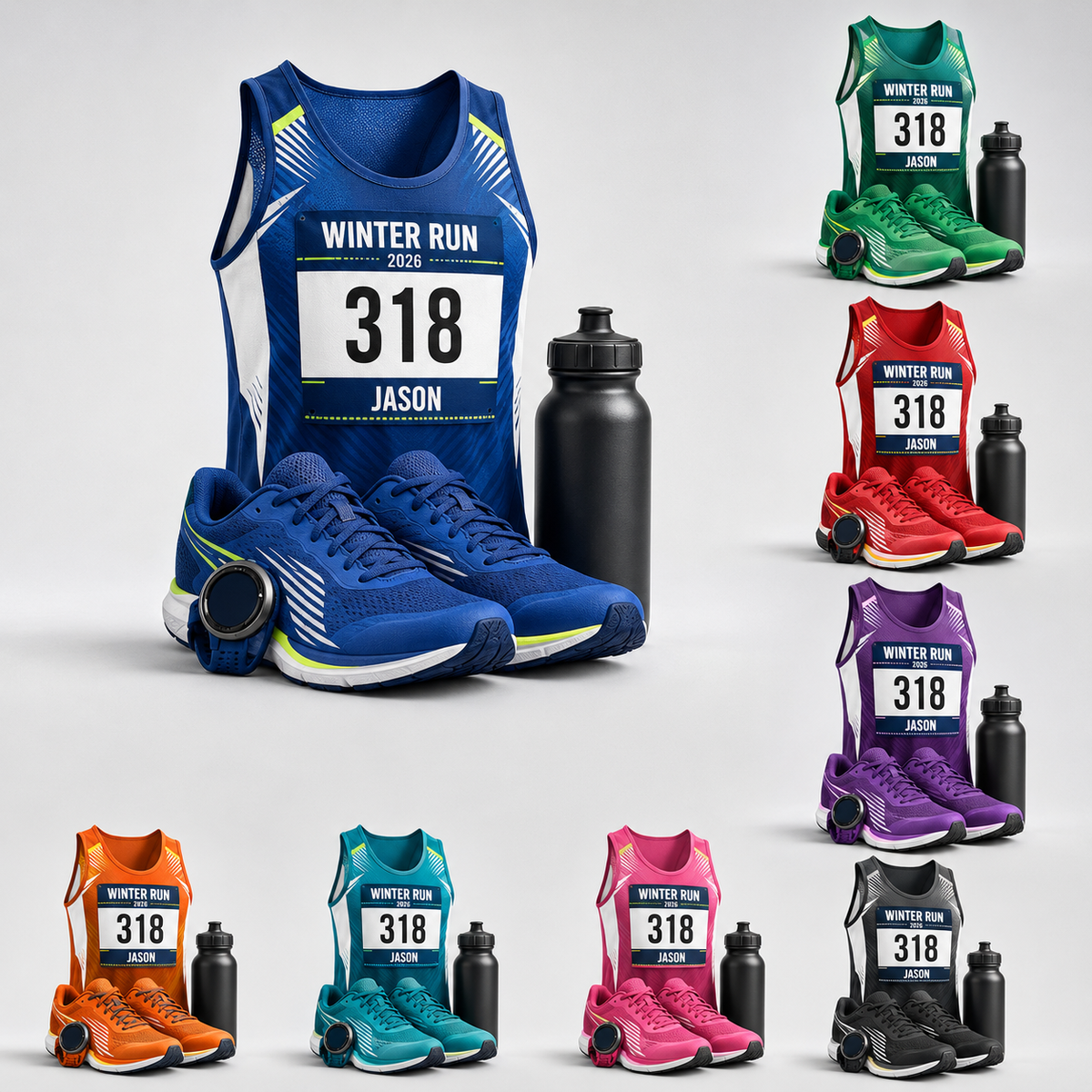 Custom Runner Acrylic - Winter Run Race Kit