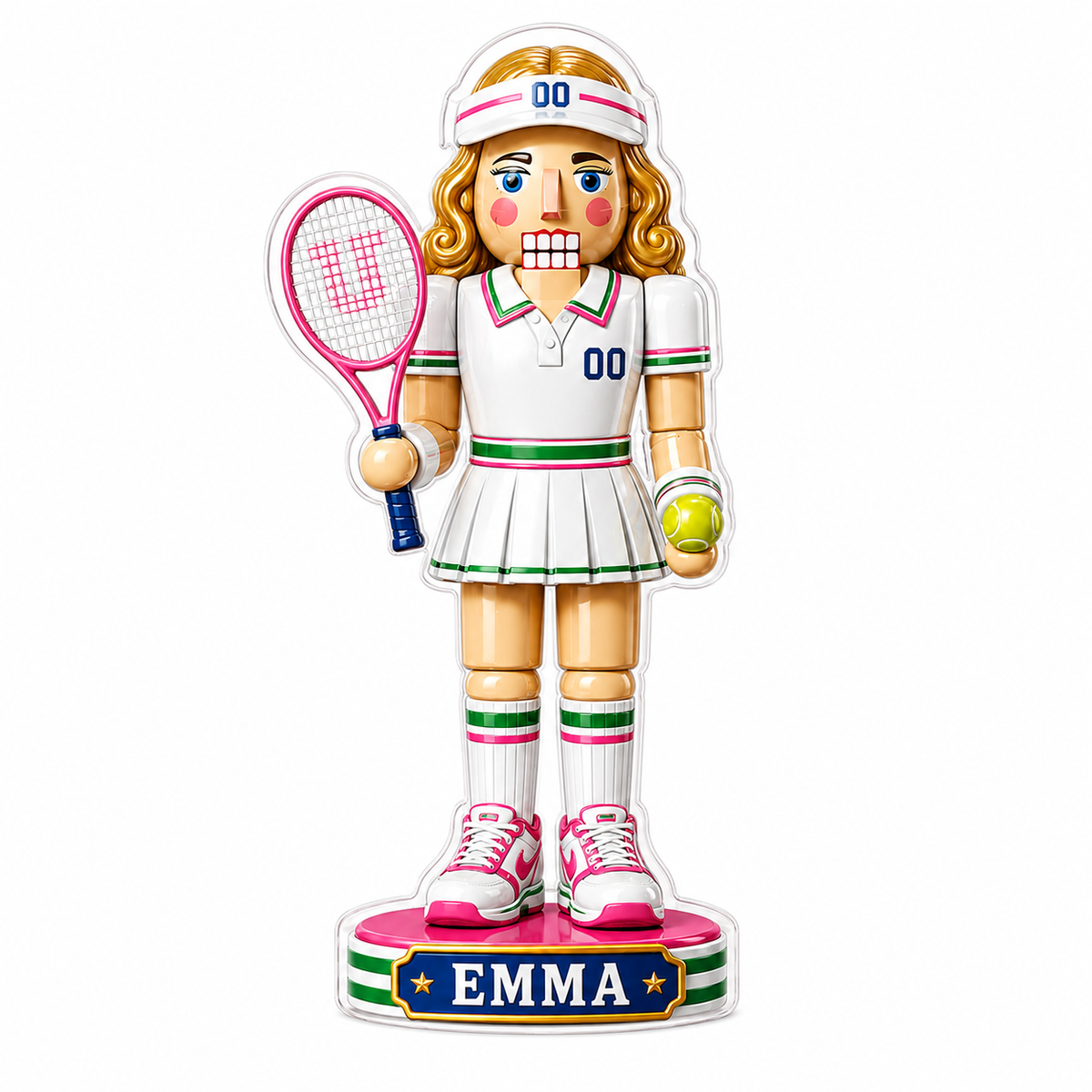 Sports Nutcracker Tennis Acrylic
