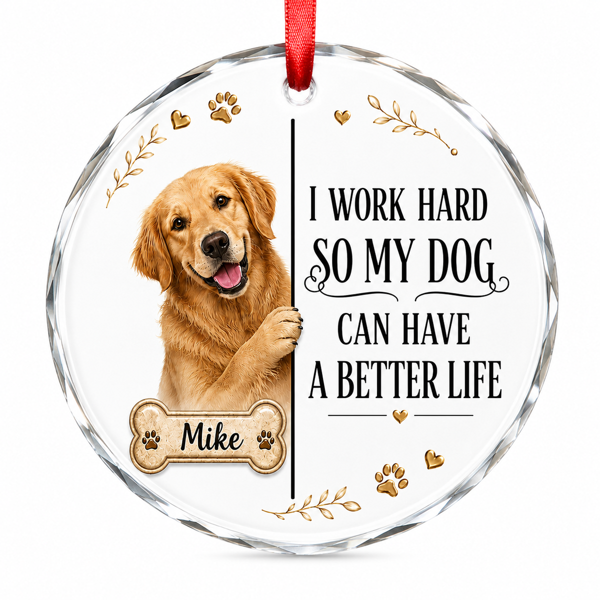 Custom Photo Dog With Cute Quote