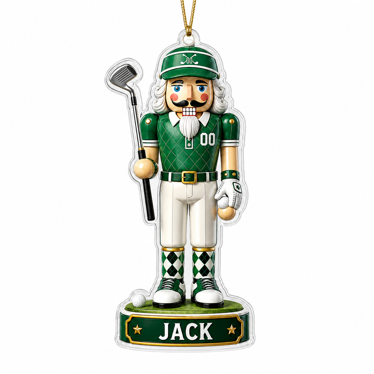 Sports Nutcracker Golf Acrylic