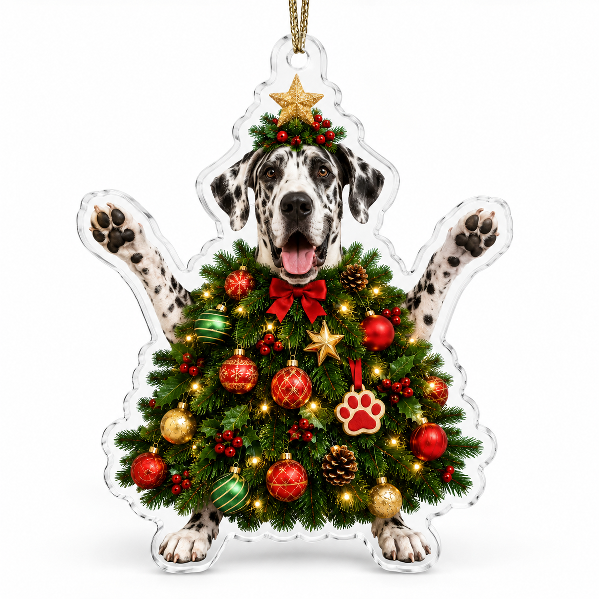 Dog Santa Tree Great Dane