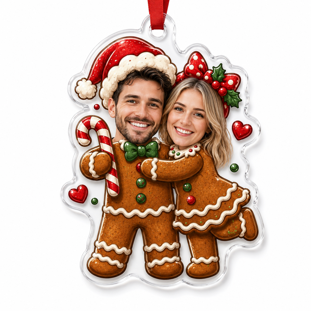 Custome Photo Couple Gingerbread