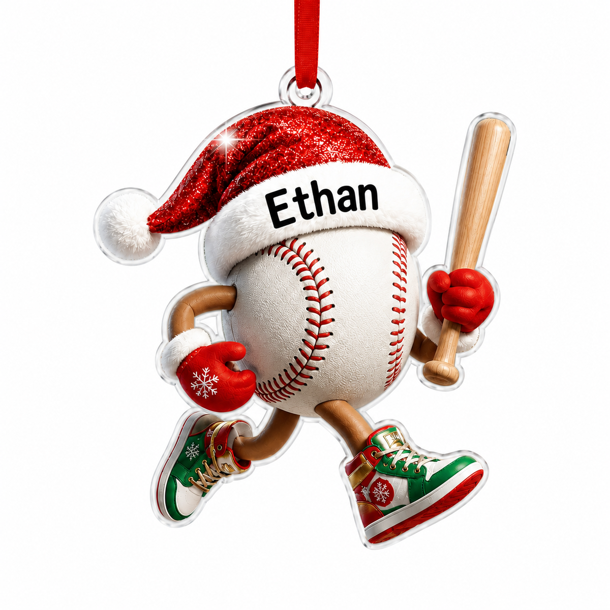 Sport Running Custome Name Acrylic Baseball