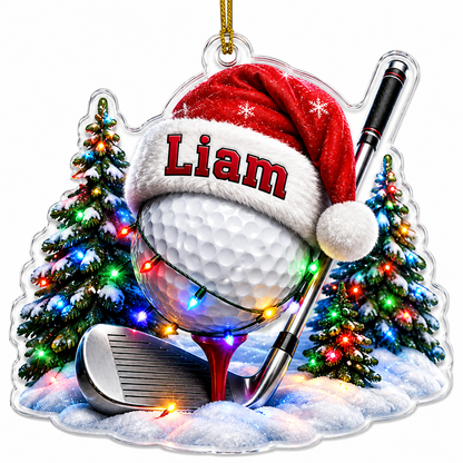 Custom Sports Christmas Acrylic - Golf