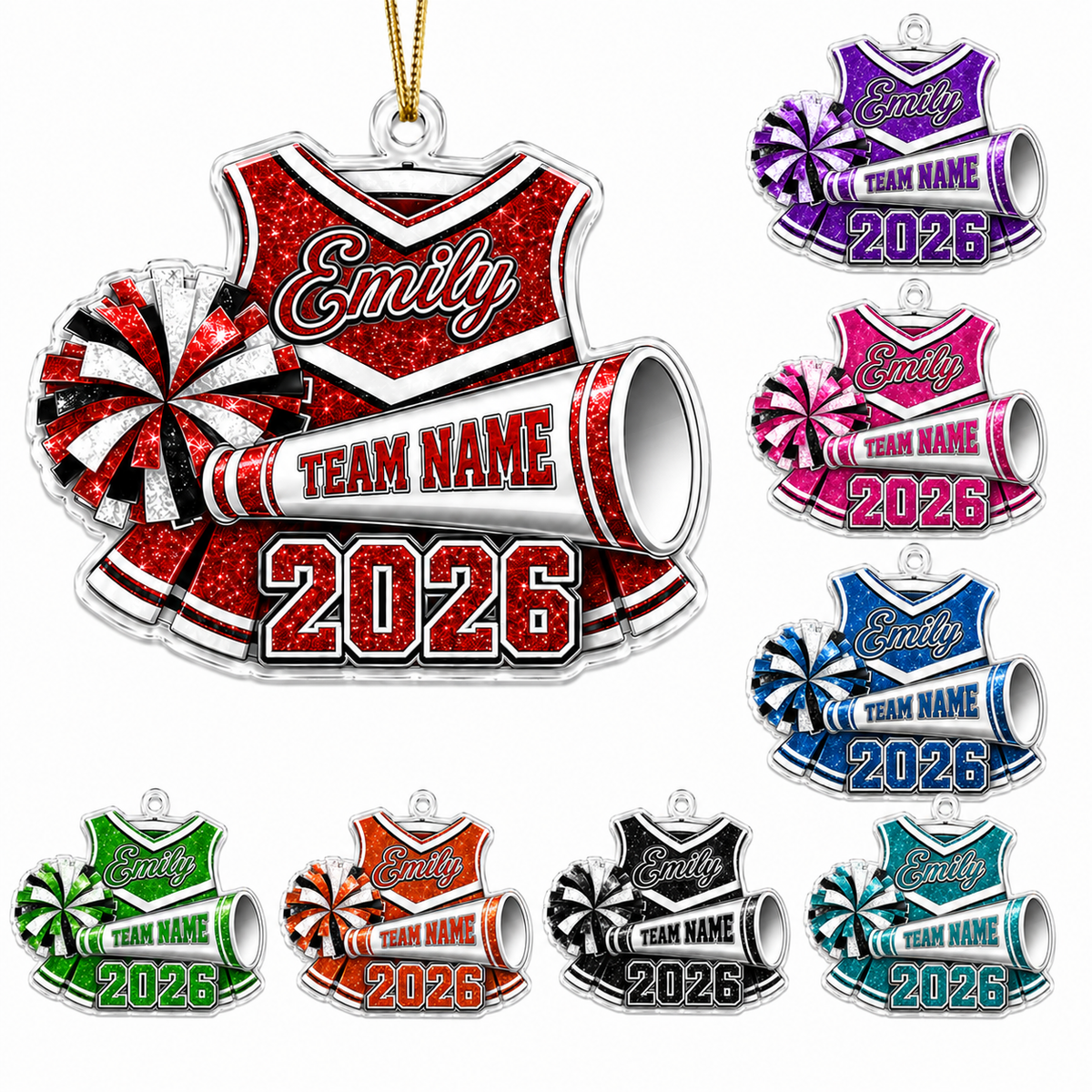 Cheerleading Color Acrylic Style 8