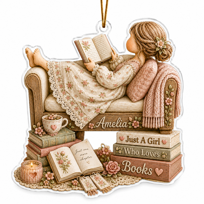 Personalized Just A Girl Hobby Reading Books