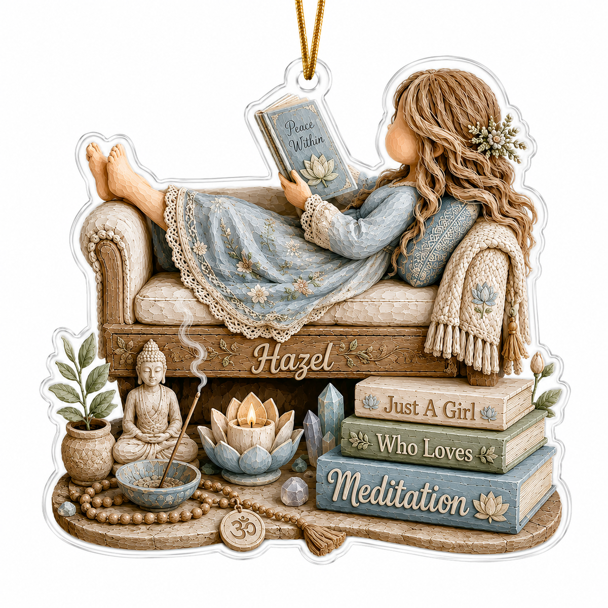 Personalized Just A Girl Hobby Meditation