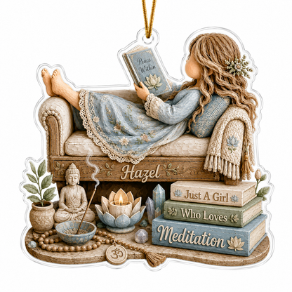 Personalized Just A Girl Hobby Meditation