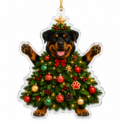 Dog Santa Tree Rottweiler