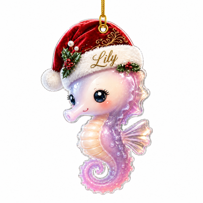 Animal With Santa Hat Seahorse