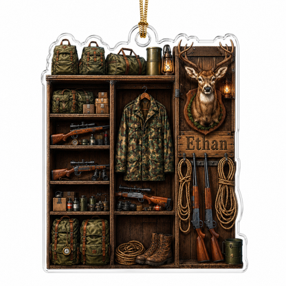 Personalized Hunting Gear Locker Acrylic