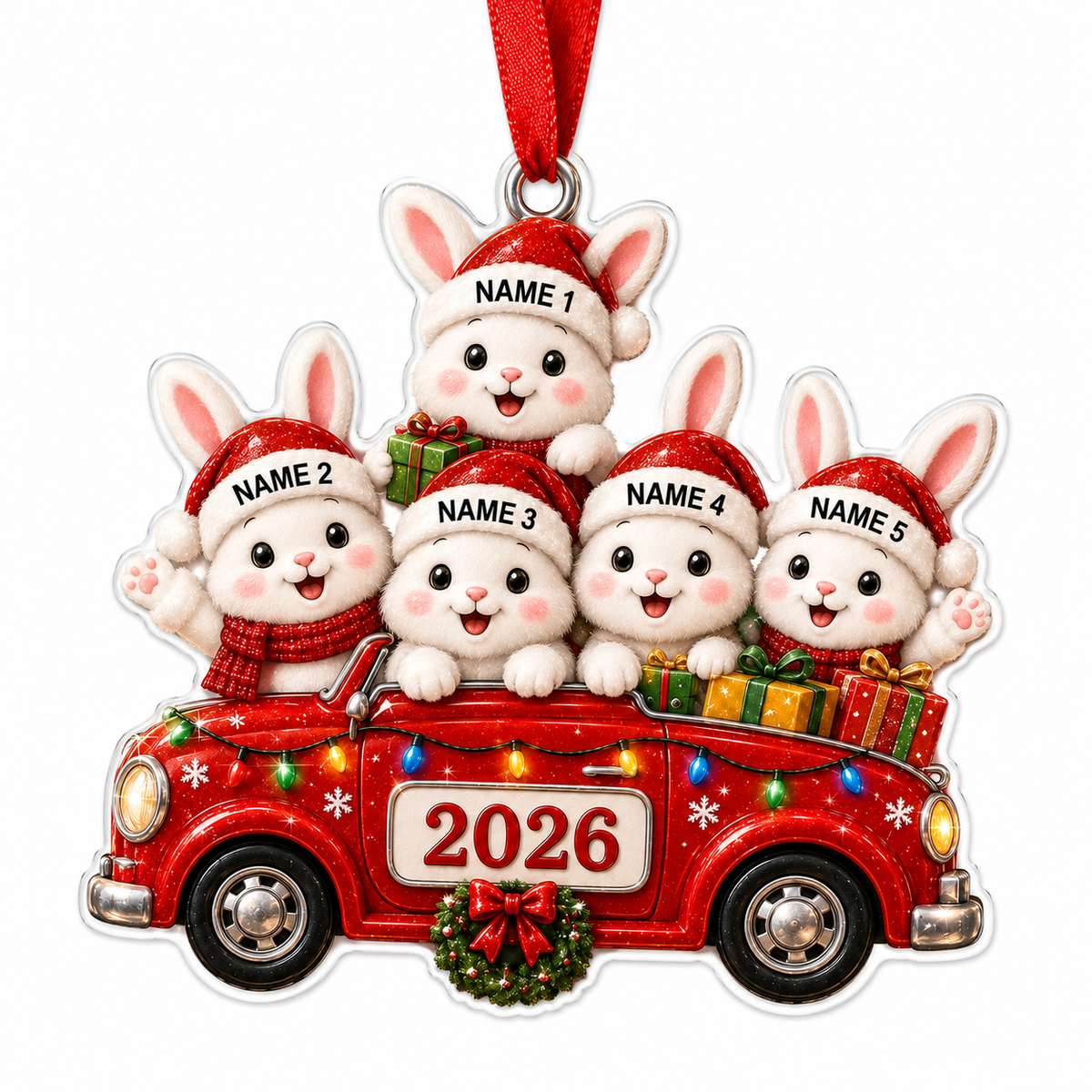 Custom Family Animal Car Rabbit