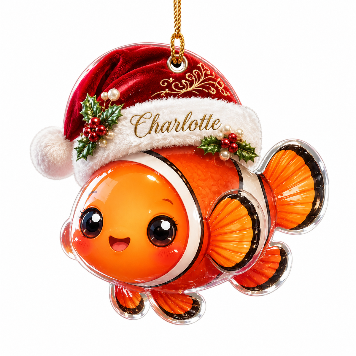 Animal With Santa Hat Clownfish