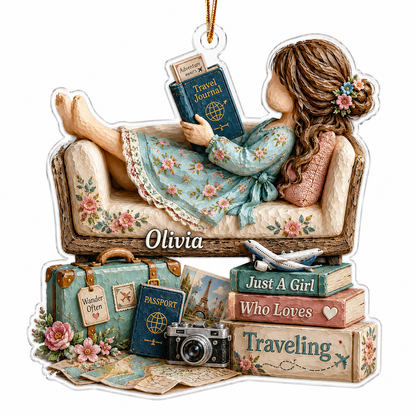 Personalized Just A Girl Hobby Travelling