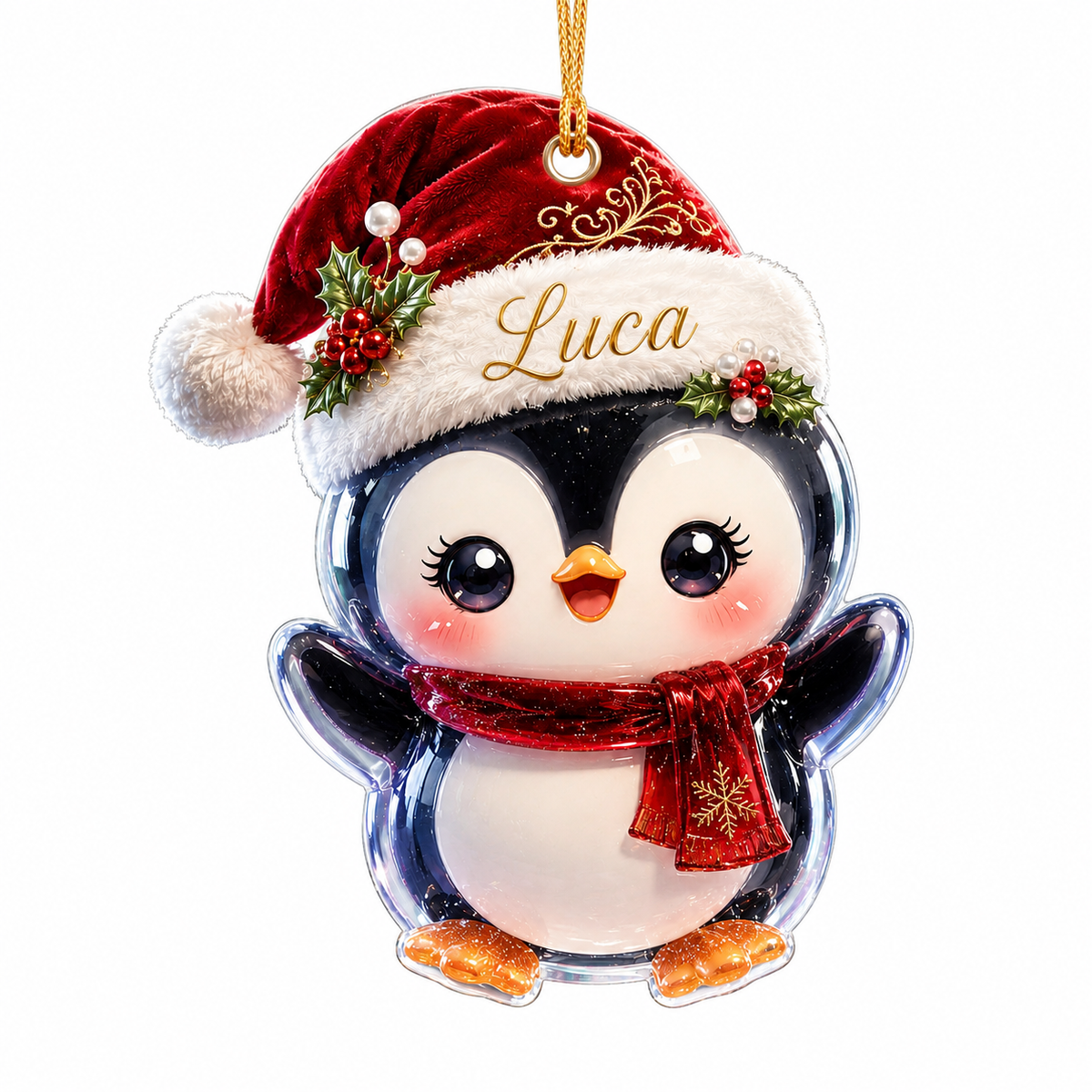 Animal With Santa Hat Penguin