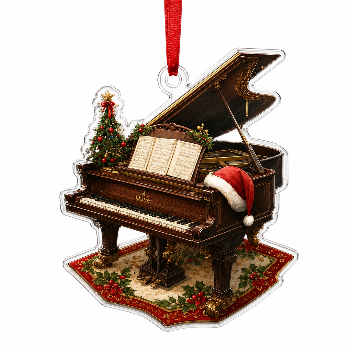 Piano Custome Name Acrylic Style 11