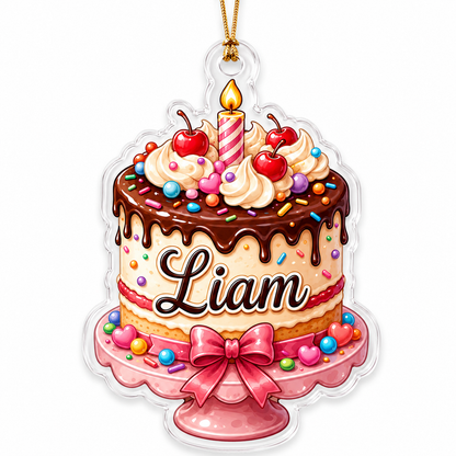 Custom Dessert Birthday Cake Acrylic