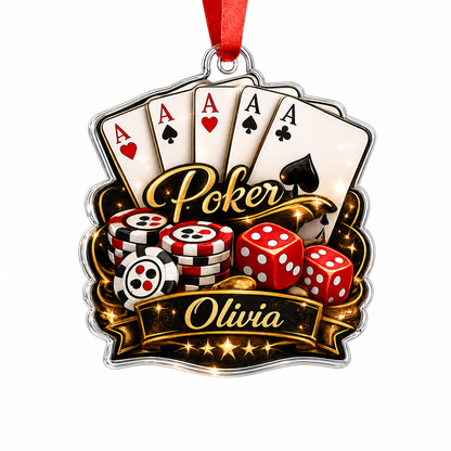 Pocker Custome Name Acrylic Yellow Pocker