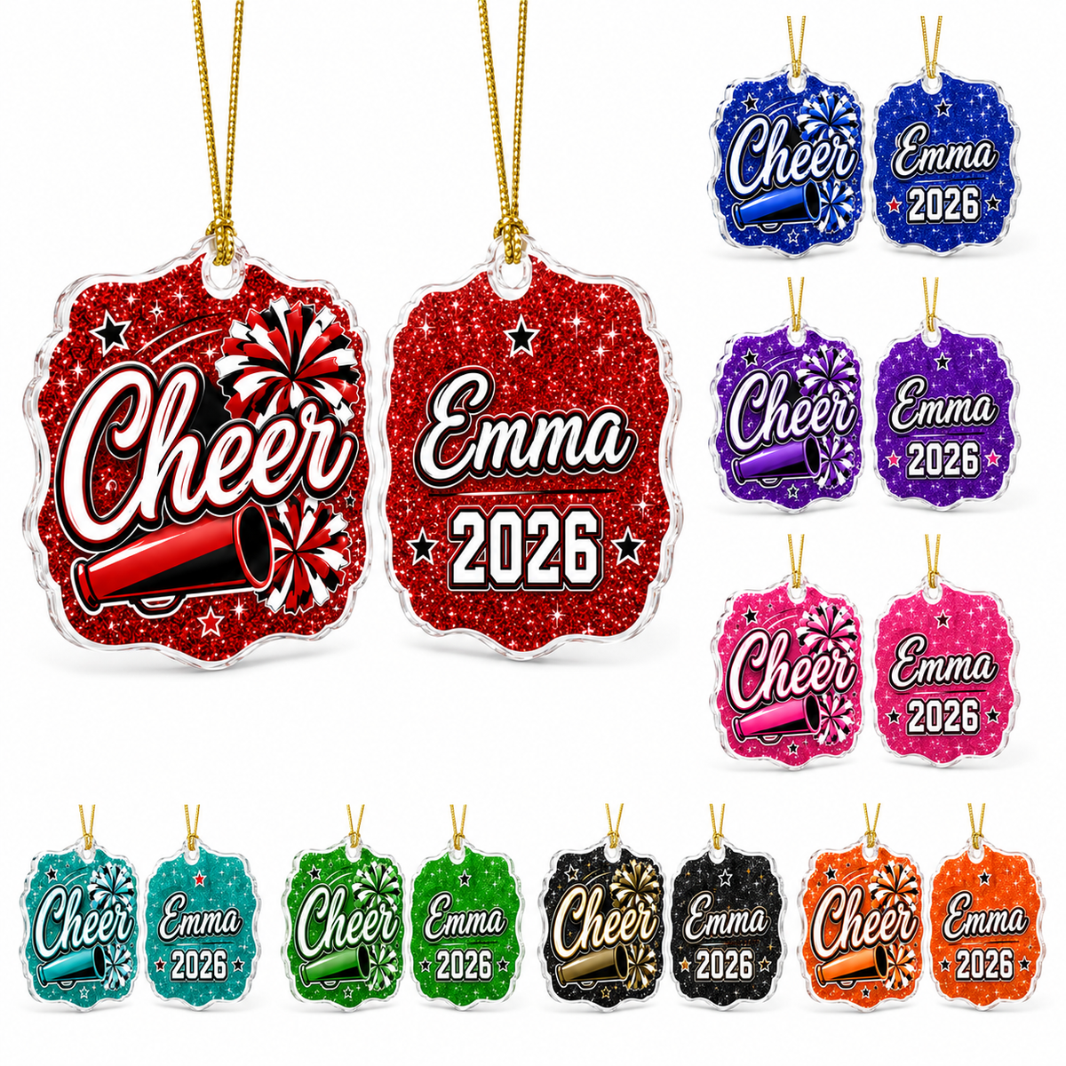 Cheerleading Color Acrylic Style 15