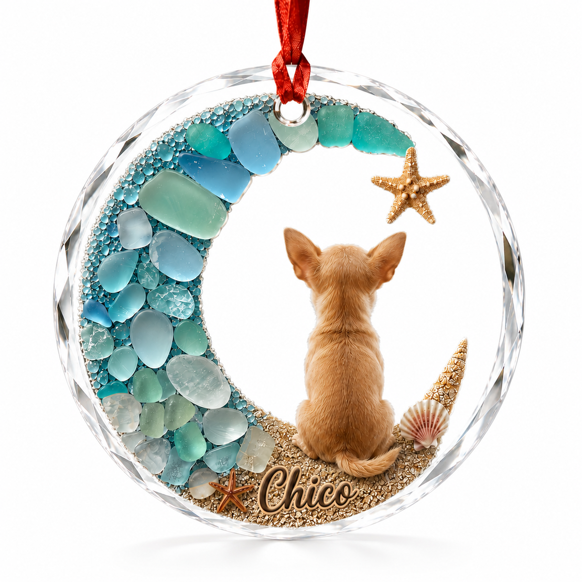 Custom Dog Seashell Chiahuahua