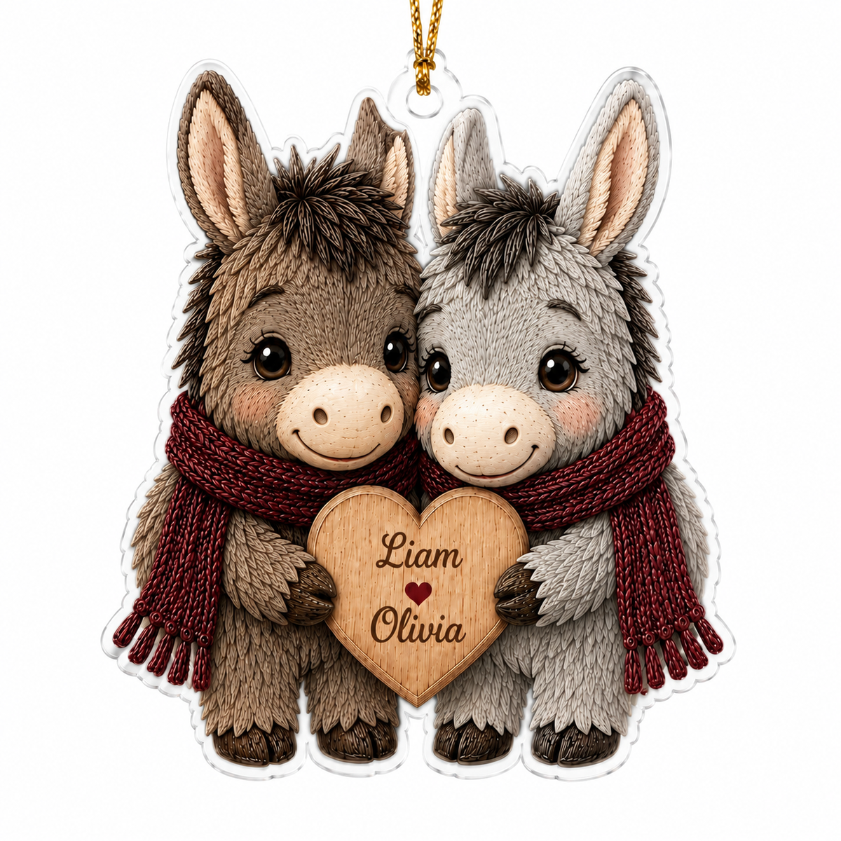 Couple Animal Donkey