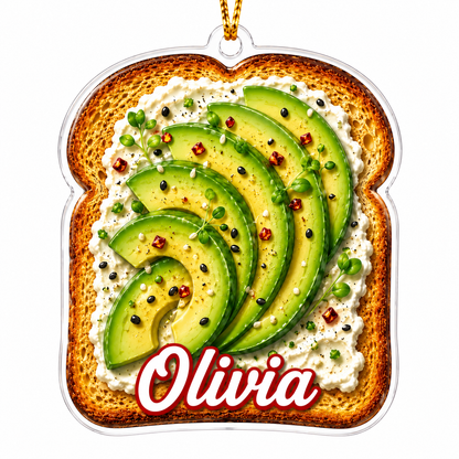 Breakfast Custom Name Avocado Toast Acrylic