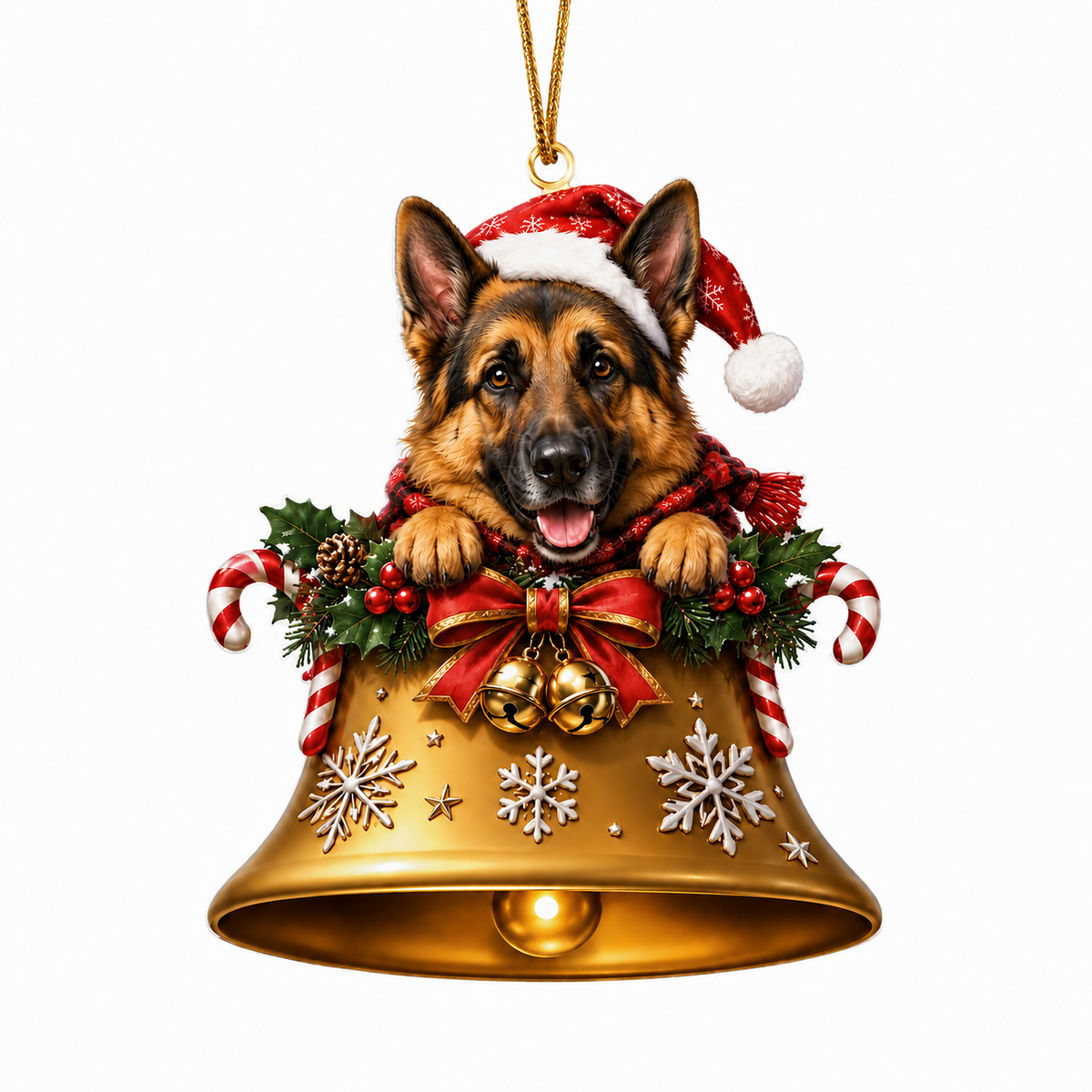 Dog Christmas Bell German Shepherd