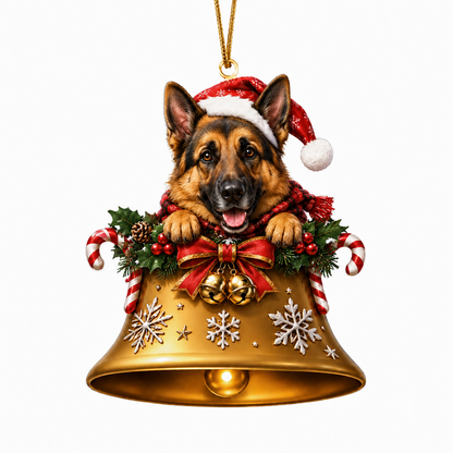 Dog Christmas Bell German Shepherd