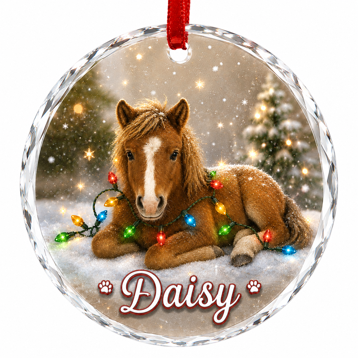 Glass Animal Led Light Horse