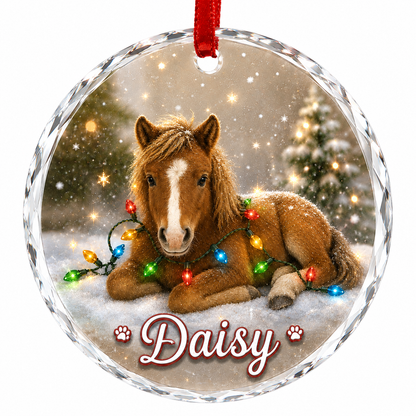 Glass Animal Led Light Horse