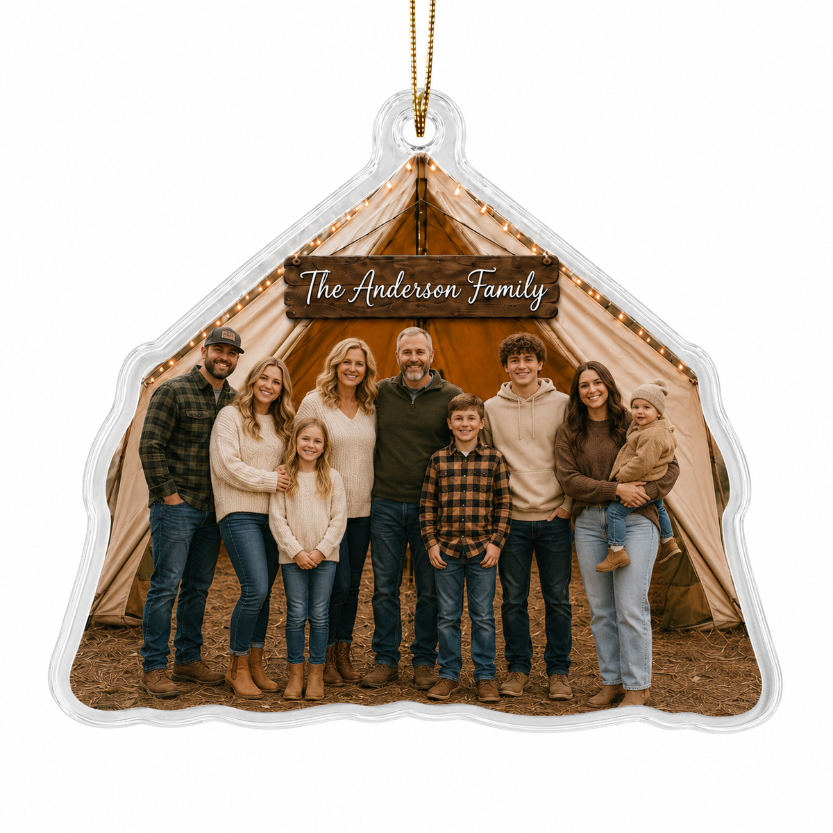 Camping Personalize Acrylic Family Camping