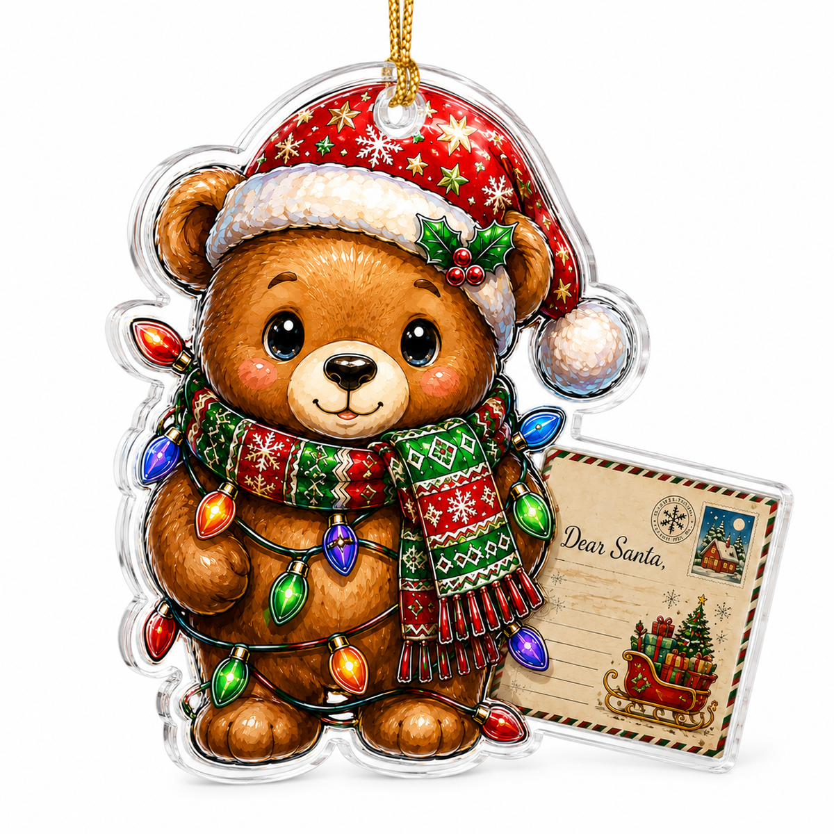 Animal With Christmas Led Bear