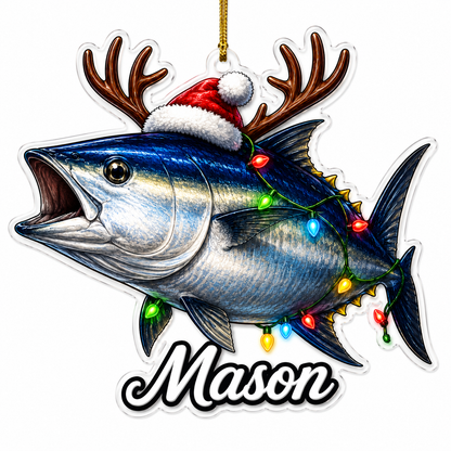 Fishing Christmas Lights Bluefin Tuna Acrylic