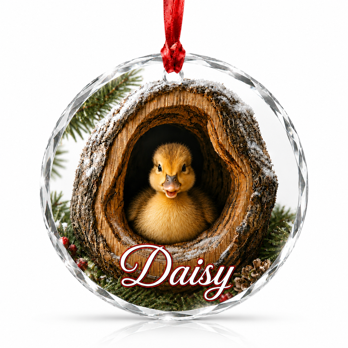 Glass ornament Animal Duck