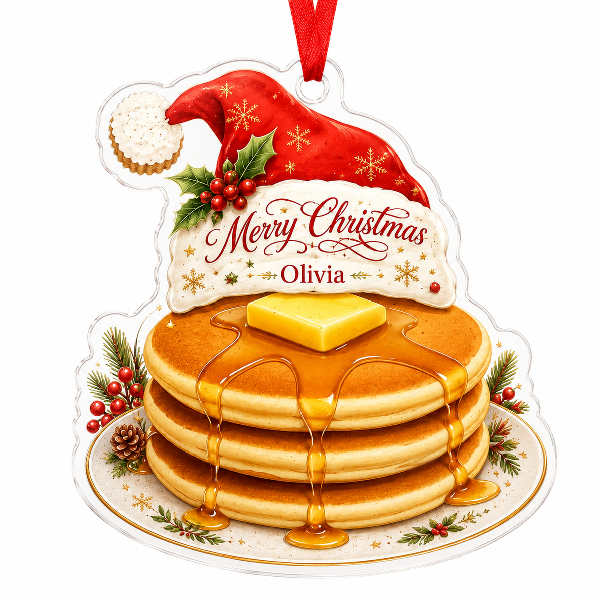 Personalized Kitchen Utensils Acrylic Christmas Pancake