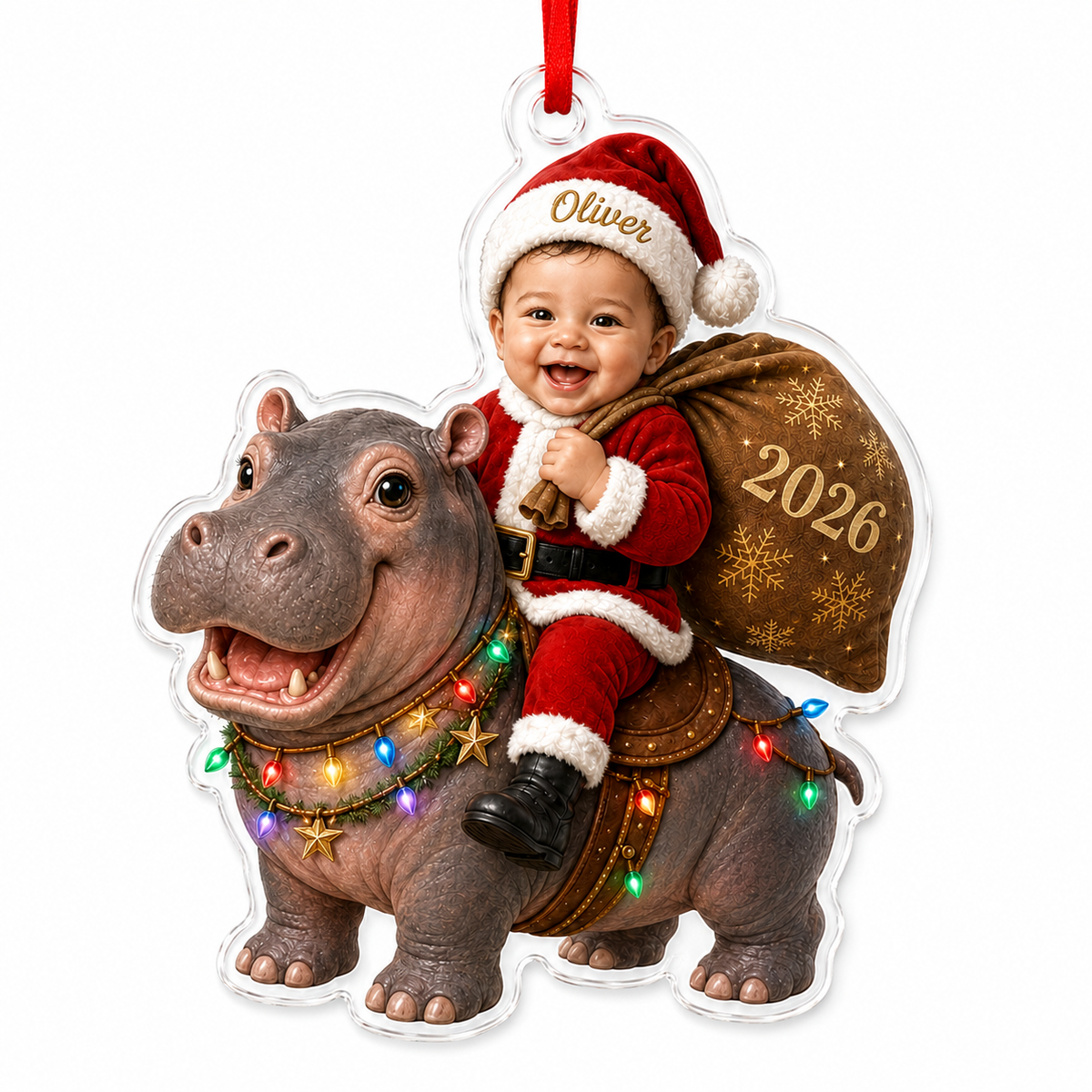Custom Photo Baby Animal Hippopotamus